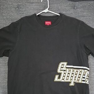 Supreme Black Tee with Gold Accents